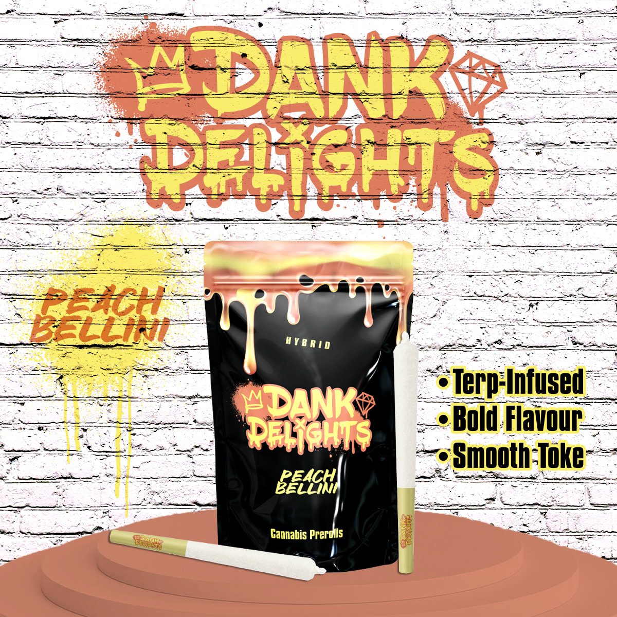 Peach Bellini Botanical Terpene Enhanced 2x0.5g - Dank Delights